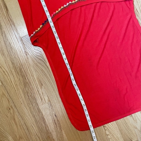 Embroidered High-Low Racerback Dress, Size Small - Picture 9 of 9